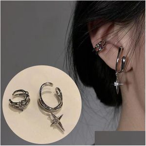 Oor Manchet Persoonlijkheid Ster Clip Oorbellen Voor Vrouwen Mode Eenvoudig Kraakbeen Geen Piercing Oor Manchet Verstelbare Sieraden Gift Drop