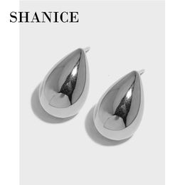 Oor Manchet SHANICE S925 Sterling Zilver Geometrische Water Drop Earring Delicate Eenvoudige Stud Oorbellen Bruiloft Fijne Sieraden Gift 230718