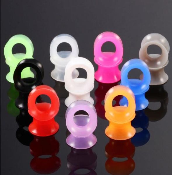 Gauges d'oreille SILICONE BOUCHES D'OEUR TUNNELS D'EORT