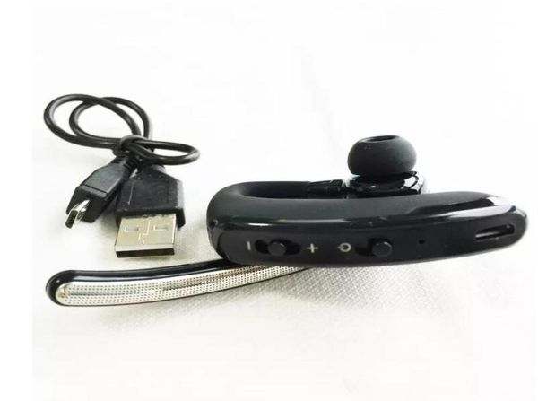 Casque d'écoute Bluetooth professionnel avec crochet d'oreille Casques sans fil Bluetooth 40 Casque stéréo Bluetooth pour iPhone Samsung NOIR avec reta2625347