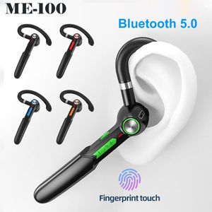 Crochet d'oreille tactile écouteurs sans fil oreilles simples affaires rotatif universel Bluetooth 5.0 casque véritable stéréo casque de sport ME 100