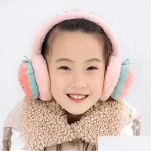 Cache-oreilles Cache-oreilles hiver chaud cache-oreilles doux en peluche plus chaud solide mignon mode casque moelleux pli forme R231009 livraison directe Fashi Dhriz