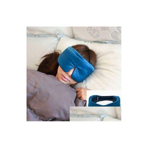 Cache-oreilles Masque pour les yeux ER Extralarge Muffle épais 100 Soie Sleep Eyemask Slee Eyeshade Shade Unisexe Adt 5959 Drop Delivery Fashion Acces Dh9Fv