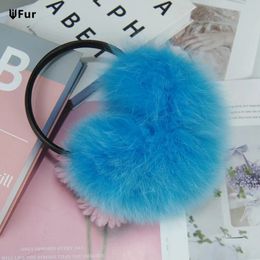 Orejeras Moda Mujeres Fluffy Real Fox Fur Earmuffs Winter Lady Big Pompoms Fox Fur Plush Ear Muff 100% Natural Fox Fur Earlaps 231215