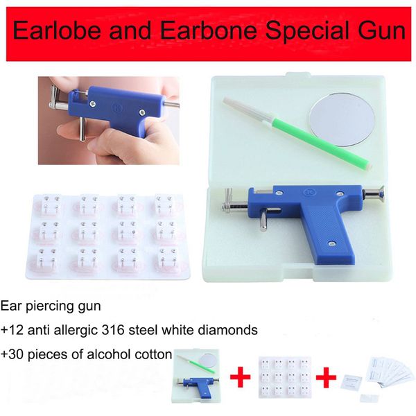 Oreille Percing Gun Device en acier inoxydable Ear Nail Gun Tool Piercing Tool