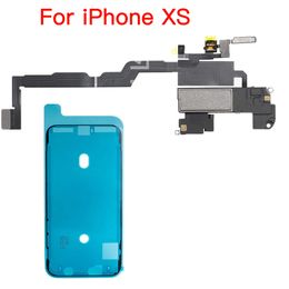 Câble flexible en haut-parleur avec capteur de lumière de proximité pour iPhone X XR XS 11 12 Mini Pro Max et ruban adhésif imperméable