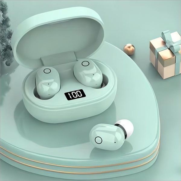 Éditeurs In-Eard Hi-Fi Stéréo Capacité numérique Affichage étanche étanche Superbe qualité audio longue durée de vie de batterie Macaron Colorful Perfect Gift For Lady for iOS Android
