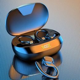 Écouteurs TWS sans fil véritables écouteurs micro Sport oreillette casque stéréo dans l'oreille écouteurs avec affichage LED étui de chargement Charg