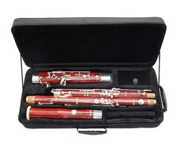 Earlmann Professional Musical Instrument Hoge Kwaliteit Maple Wood Tube Cupronickel Verzilverd Keys C Tone Bassoon met Case Gratis verzending