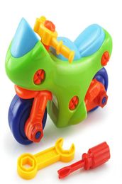 Vroeg Leren Onderwijs DIY Schroef Moer Groep Geïnstalleerd Plastic 3d Puzzel Demontage Motorfiets Kinderen Speelgoed voor Kinderen Jigsaw260a8152024