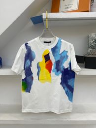 Début du printemps 23SS T-shirts masculins Italie Paris hommes femmes femmes High Street Fashion Short Sleeves OS T-shirts Summer Breathable Tee L0805 1 - EE
