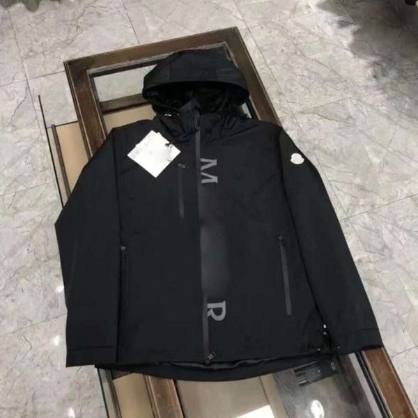 Principios de primavera chaqueta de hombre chaquetas de diseñador para hombre para mujer moda carta impresión reflectante rushsuit insignia bordado manga larga con capucha chaquetas de tormenta