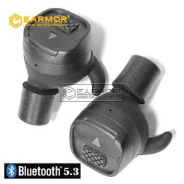 Earmor M20T Bluetooth Paplugas de caza Shooting Paplugs electrónicos Auriculares Anti -ruido Cancele de ruido de la oreja NRR26DB
