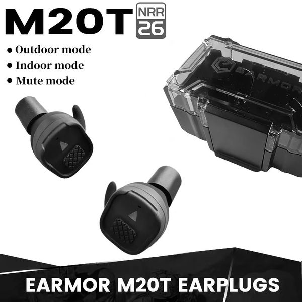 Earmor M20T casque tactique Bluetooth bouchons d'oreilles électroniques sans fil antibruit pour la protection auditive de tir 240325