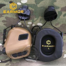 Earmor M31H MOD4 COYOTE BROWN TACTICAL CADET MILIATINE FORTURS Annulation de casque Protecteur auditif du casque