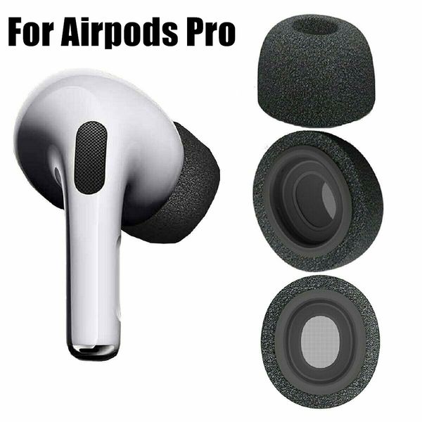 Accessoires pour écouteurs 2022 Embouts d'oreille en mousse à mémoire de forme pour Airpods Pro, housse de protection pour écouteurs, réduction du bruit, coussinets d'oreille sur Airpodspro 230918