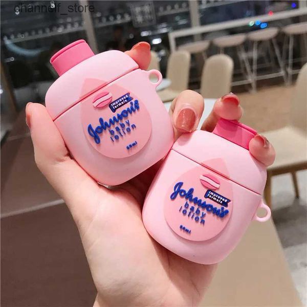 Accessoires pour écouteurs 3D BB crème bébé Lotion dessin animé étui pour écouteurs pour Airpods 2 Silicone souple casque de protection pour Airpods étui de charge CoverY240322