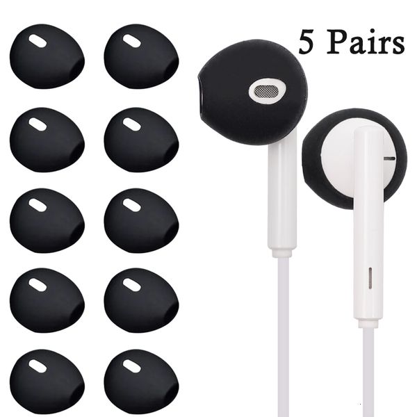 Accessoires pour écouteurs 5 paires de couvre-embouts d'oreille en silicone antidérapants pour couverture anti-perte écouteurs Bluetooth prise casque 230918