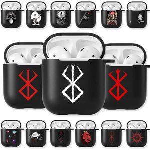 Eartelefoonaccessoires Klassieke Japanse anime berserk zachte transparante behuizing voor AirPods Pro 3 2 1 Wireless Bluetooth oortelefoonafdekking AirPod Cases J230420