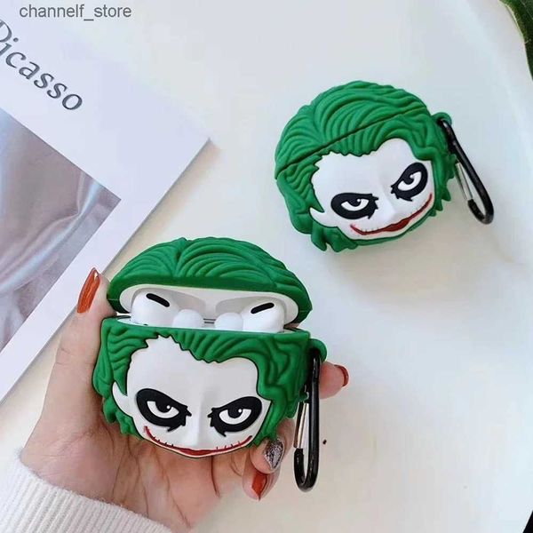 Accesorios para auriculares Estuche para auriculares fresco para AirPods 1 2 3 Pro Estuche para AirPods Pro 2do estuche Estuche protector para auriculares Cartoon Hero AccesoriosY240322