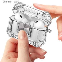 Accessoires pour écouteurs pour Airpod 2nd Gen Case Housse de protection transparente Antichoc Coque robuste Accessoires pour écouteurs pour Air Pods Pro 2 CaseY240322