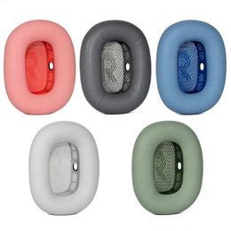 Accessoires d'écouteurs pour AirPods Max Wireless Cover Cover tampons d'oreille Remplacement Sponge Headset Set de rechange avec structure de maille en tricot 231117