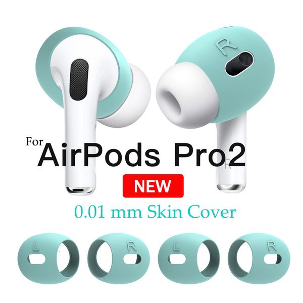 Accessoires pour écouteurs pour Apple Pro 2 Couvertures de peau Embouts d'oreille Coussinets Bourgeons Étui de protection en silicone Écouteurs sans fil Bluetooth Casque 230918
