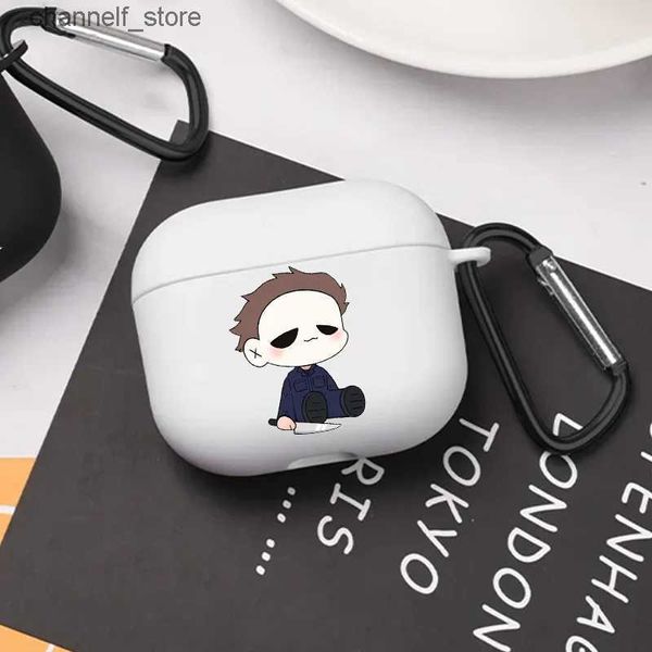 Accessoires pour écouteurs Michael Horror Movie Étui pour Airpods de dessin animé mignon Housse d'écouteurs cool pour AirPods 2 3 Pro 2e génération Étui Besties Gift IdeasY240322