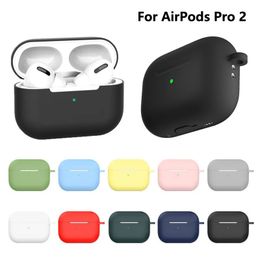 Accessoires pour écouteurs Étui en silicone liquide d'origine Protecteur d'écouteurs Bluetooth sans fil pour AirPods Pro 2 Convient pour Apple AirPods Pro 2 Couverture souple 231027