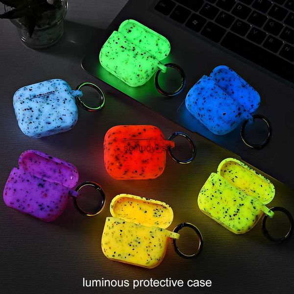 Accessoires d'écouteurs adaptés à AirPods Pro 2 Lumined Luminous Silicone Wireless Cover Couverture de USB C 3 Accessoires de deuxième génération Q240415