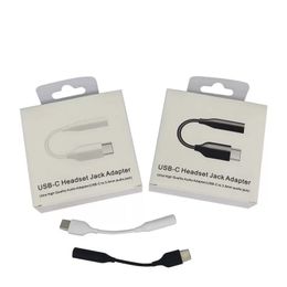 Pour Samsung Câbles Câble Usb Type-C Mâle À 3,5 Mm Adaptateur Aux Audio Femelle Avec Emballage Au Détail Type C S22 Ultra S21 Fe S20 S10 Note 10 20 Plus