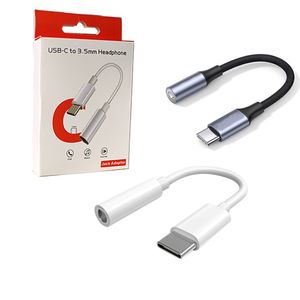 Oortelefoon Hoofdtelefoon Jack Adapter Converter Kabel Type-C tot 3.5mm Audio Aux Connector Adapter voor Samsung Note 10 S20 S21 Xiaomi Huawei