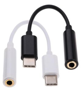 Aftelefoon Hoofdtelefoonaansluiting Adapter Converter Cable Type C tot 35 mm Audio Aux Connector -adapter met OPP -pakket voor Samsung HTC LG9990419