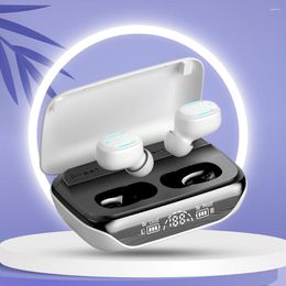 Écouteurs Contrôle Tactile Dans L'oreille Casque Anti-Transpiration Sport Casques Affichage Numérique Réduction Du Bruit Compatible Bluetooth 5.3