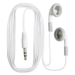 Oortelefoons 1000 stks witte lage prijs goedkope wegwerpbaar wegwerp in oortelefoon bedrade stereo oortelefoons voor museumconcertbibliotheek voor schoolcadeau