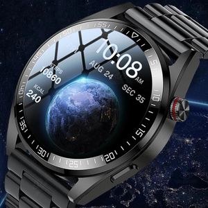 Écouteurs 2022 Nouvelle mémoire 8G Montre intelligente AMOLED 454 * 454 HD Toujours afficher l'heure Bluetooth Appel Smartwatch pour hommes Huawei TWS Écouteurs