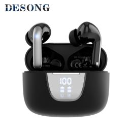 Écouteurs 2023 Nouveau casque Bluetooth S42 5.3 Écouteur Bluetooth TWS NoiseCannelling avec affichage numérique LED Sports Wireless Headphone