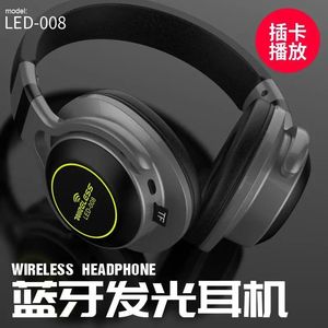 Écouteurs 2081283073187 Casque sans fil Bluetooth casque stéréo Audio Mp3 écouteurs réglables avec micro pour la musique avec carte TF 8G