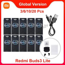 Écouteurs 3/6/10/20 PCS Cable Xiaomi Redmi Buds 3 Lite TWS Bluetooth 5.2 Casque d'oreille