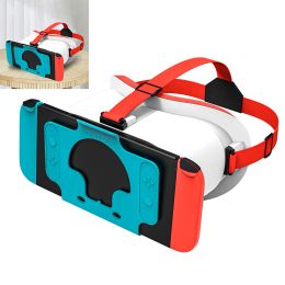 Écouteurs 3D VR VR Secure Slot Design Virtual Reality Casice Contouring Contouring VR Goggles Casque pour Nintendo Switch Oled
