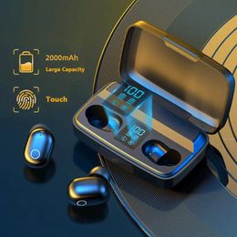 Écouteurs A10S Écoute Bluetooth TWS Casque sans fil 5.0 Double réduction du bruit stéréo Sport Bass Touch Control Contrôle Long Saut