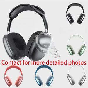 Oortelefoonaccessoires Transparant TPU massief siliconen waterdichte beschermhoes voor AirPod Maxs hoofdtelefoon Headset beschermhoes