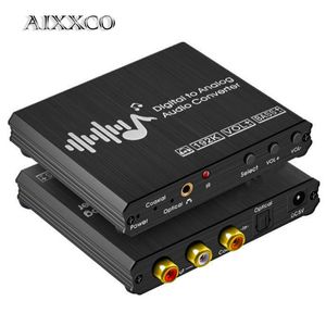 Auriculares AIXXCO 192KHz Digital a analógico Converter BassVolume Control remoto de 3,5 mm Conductor de auriculares DAC con cable óptico