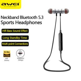 Awei A920BL/B926BL tour de cou Bluetooth écouteurs avec micro sans fil Bluetooth casque Hifi basse écouteurs sport casque Gamer