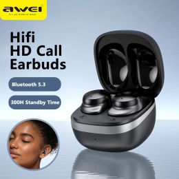 Écouteurs awei t78 Bluetooth 5.3 écouteurs 3D stéréo tws stéréo avec des microphones Gif