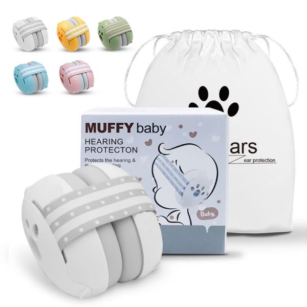 Auriculares Protección del oído del bebé para los auriculares de cancelación de ruido del recién nacido para bebés Reducción de ruido Aarmuffs de viaje