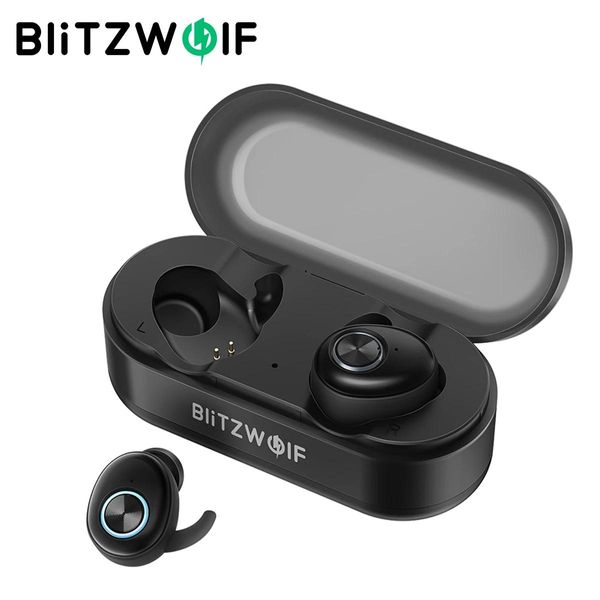 EARPHONES BLITZWOLF BWFYE7 True TWS TWS Wireless Bluetooth 5.0 Earbuds Sports HiFi Stéréo Music Earphone mini casque portable avec micro