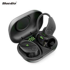 Auriculares Bluedio S6 Auriculares Bluetooth V5.1 TWS Auriculares Wireless Ear Hook Sports Aurictos de 13 mm Conductor Hifi Auriculares para teléfono con micrófono