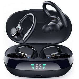 Oortelefoons Bluetooth -hoofdtelefoon Sports draadloze hoofdtelefoons Touch Control Hifi Stereo waterdichte headset W Micro Gaming Earbuds