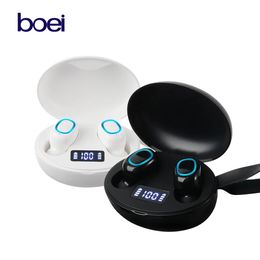 Écouteurs Boei 5.1 Écouteurs mains libres Bluetooth Écouteurs sans fil Casque de jeu avec microphone pour tous les téléphones intelligents TWS Écouteurs intra-auriculaires